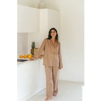 AmourLinen Langarm-Pyjama-Set Nightly