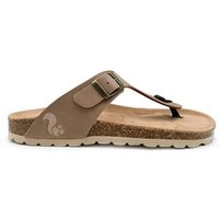 Vegane thies ® Eco Bio Thong Sandale aus rec. PET mit Kork-Tieffussbett MEN