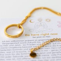 Divasya Vergoldete Kette mit Ring | Be Here Right Now