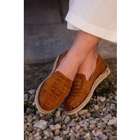 Salt and Sohle Leder Huarache Sandalen für Damen | CAMU