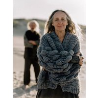 PANAPUFA 100% MERINO Strickjacke aus Merinowolle