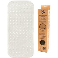 FAIR ZONE Badematte weiß 96x34 cm - XL Wanneneinlage