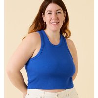 popeia Crop Top aus festem Bio-Baumwoll Stoff (gerippt)