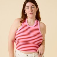 popeia Crop Top aus festem Bio-Baumwoll Stoff (gerippt)