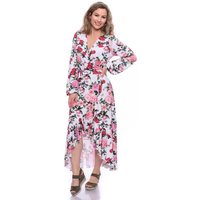 Ingoria EWELIN Wickelkleid mit Volant aus TENCEL Modal mit Blumen Print