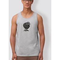 little kiwi Herren Tanktop, „Kiwis Sound“, Heather Grey