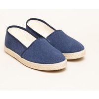 Gottstein Camping Linen-Espadrille aus GRS zertifizierten Leinen für Damen - Sommerschuh mit Gummisohle
