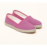 Gottstein Camping Linen-Espadrille aus GRS zertifizierten Leinen für Damen - Sommerschuh mit Gummisohle