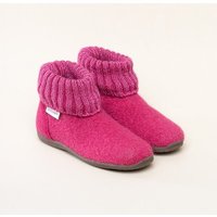 Gottstein Kinder Hüttenschuh Alpine Boot RU - Aus reiner Schafwolle für Jungen & Mädchen mit Gummisohle - Hausschuh Made in Tirol