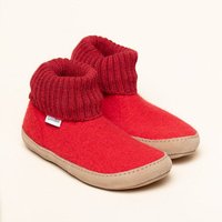 Gottstein Hüttenschuh Dakota - Hoher Filzhausschuh für Damen & Herren aus 100% Schurwolle mit extra bequemer Ledersohle & elastischem Strickbund