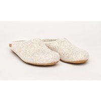 Magicfelt Filz-Hausschuh 713 aus 100% seltenen Wollen | Pantoffel für Damen & Herren mit hochwertiger Rinds-Sohle - Made in Tirol