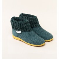 Gottstein Kinder Hüttenschuh Alpine Boot RU - Aus reiner Schafwolle für Jungen & Mädchen mit Gummisohle - Hausschuh Made in Tirol