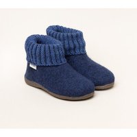 Gottstein Kinder Hüttenschuh Alpine Boot RU - Aus reiner Schafwolle für Jungen & Mädchen mit Gummisohle - Hausschuh Made in Tirol