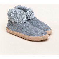 Gottstein Hüttenschuh Dakota - Hoher Filzhausschuh für Damen & Herren aus 100% Schurwolle mit extra bequemer Ledersohle & elastischem Strickbund