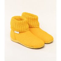Gottstein Kinder Hüttenschuh Alpine Boot RU - Aus reiner Schafwolle für Jungen & Mädchen mit Gummisohle - Hausschuh Made in Tirol