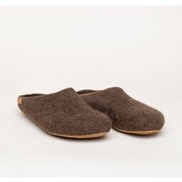 Magicfelt Filz-Hausschuh 713 aus 100% seltenen Wollen | Pantoffel für Damen & Herren mit hochwertiger Rinds-Sohle - Made in Tirol