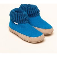 Gottstein Hüttenschuh Dakota - Hoher Filzhausschuh für Damen & Herren aus 100% Schurwolle mit extra bequemer Ledersohle & elastischem Strickbund