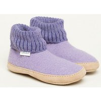 Gottstein Hüttenschuh Dakota - Hoher Filzhausschuh für Damen & Herren aus 100% Schurwolle mit extra bequemer Ledersohle & elastischem Strickbund