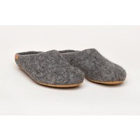 Magicfelt Filz-Hausschuh 713 aus 100% seltenen Wollen | Pantoffel für Damen & Herren mit hochwertiger Rinds-Sohle - Made in Tirol
