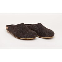 Magicfelt Filz-Hausschuh 713 aus 100% seltenen Wollen | Pantoffel für Damen & Herren mit hochwertiger Rinds-Sohle - Made in Tirol