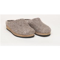 Stegmann Filzclog 108 Natur aus 100% seltenen Wollen - Hausschuhe für Damen & Herren - Pantoffeln mit Kork Sohle