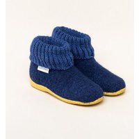 Gottstein Kinder Hüttenschuh Alpine Boot RU - Aus reiner Schafwolle für Jungen & Mädchen mit Gummisohle - Hausschuh Made in Tirol