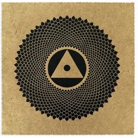 Veskor Cassiopeia SAHASRĀRA Chakra-Meditations-Linoldruck | 22 × 22 cm | Schwarz auf Ockergelb