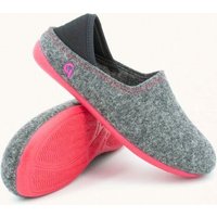 Gottstein Kinder-Hausschuh Wool Slip-on Kids aus 100% Schurwolle mit rutschfester Gummisohle - Perfekt für Kita, Kindergarten & Schule