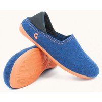 Gottstein Kinder-Hausschuh Wool Slip-on Kids aus 100% Schurwolle mit rutschfester Gummisohle - Perfekt für Kita, Kindergarten & Schule