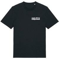 roots of compassion T-Shirt "Freedom" Vögel Backprint - gerader Schnitt - Freiheit, Frieden, Tiere