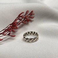 pakilia Ring "Trenza tejida" #9 – fair gehandelt & handgefertigt in Mexiko