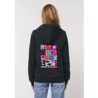 VIVA CON AGUA Zip-Hoodie by David Shillinglaw Schwarz