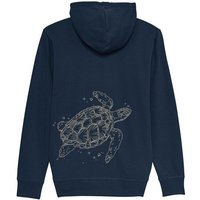 roots of compassion Kapuzenjacke "Schildkröte" bio & fair & vegan - Pulli, Tiere, Natur, Meer, Ocean, Beach