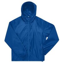 B&C BE INSPIRED Unisex Regen- und Windjacke einstellbare dreiteilige Kapuze mit zwei Fronttaschen