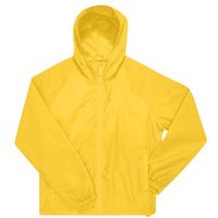 B&C BE INSPIRED Unisex Regen- und Windjacke einstellbare dreiteilige Kapuze mit zwei Fronttaschen