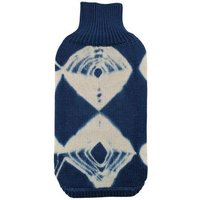Wooliie Indigo Vibe – Handgefertigter Hundepullover aus 100 % Merinowolle, glatt gestrickt & pflanzlich gefärbt