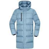 Daiber Damen Puffermantel Wintermantel Winterjacke Steppjacke Kurzmantel mit Kapuze knielang