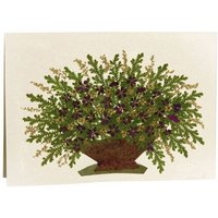 GLOBO Fair Trade Grußkarte Wildblumen VIOLETTER STRAUSS