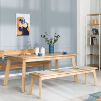 ekomia Sitzbank Form F aus hell geölter Eiche ekomia Sitzbank Form F aus hell geölter Eiche