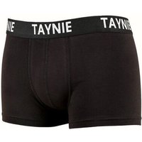 2er-Pack schwarz/grau - Retroshorts - Biozidfrei - Zertifiziert - TAYNIE HERREN BOXERSCHORTS