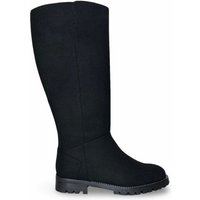 Nae Vegan Shoes NAE | Irem Vegane Stiefel bis zum Knie – Schlanker Komfort in schwarzem Wildleder