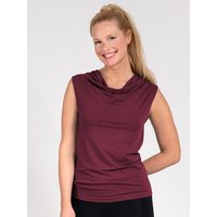 Magadi Yoga Shirt EVA mit Wasserfall-Kragen aus Naturmaterial