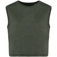 Greenspired Umweltfreundliches ärmelloses Cropped Damen-T-Shirt 165g/m²