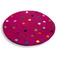 Frida Feeling Sitzkissen 'Spotty' aus Filz mit bunten Tupfen (Durchmesser ca. 35 cm)