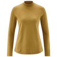 HempAge Damen Langarm-Shirt mit Stehkragen Hanf/Bio-Baumwolle