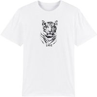 Human Family Bio Herren Rundhals T-Shirt "Spark - Tiger" aus Bio-Baumwolle