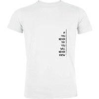 Human Family Herren Bio Sommer-T-Shirt - Touch "If U try" in 3 Farben aus Bio-Baumwolle