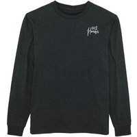 Human Family Bio Herren Langarmshirt "Hold Over - 100 % Human" aus Bio-Baumwolle