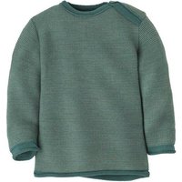 Disana Baby Melange-Pullover mit Knopfverschluss kbT Schurwolle