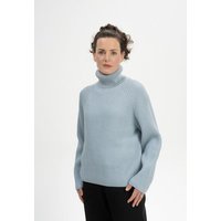 MELA Rippstrick Rollkragenpullover Style CHIRHA aus 100% Bio-Baumwolle